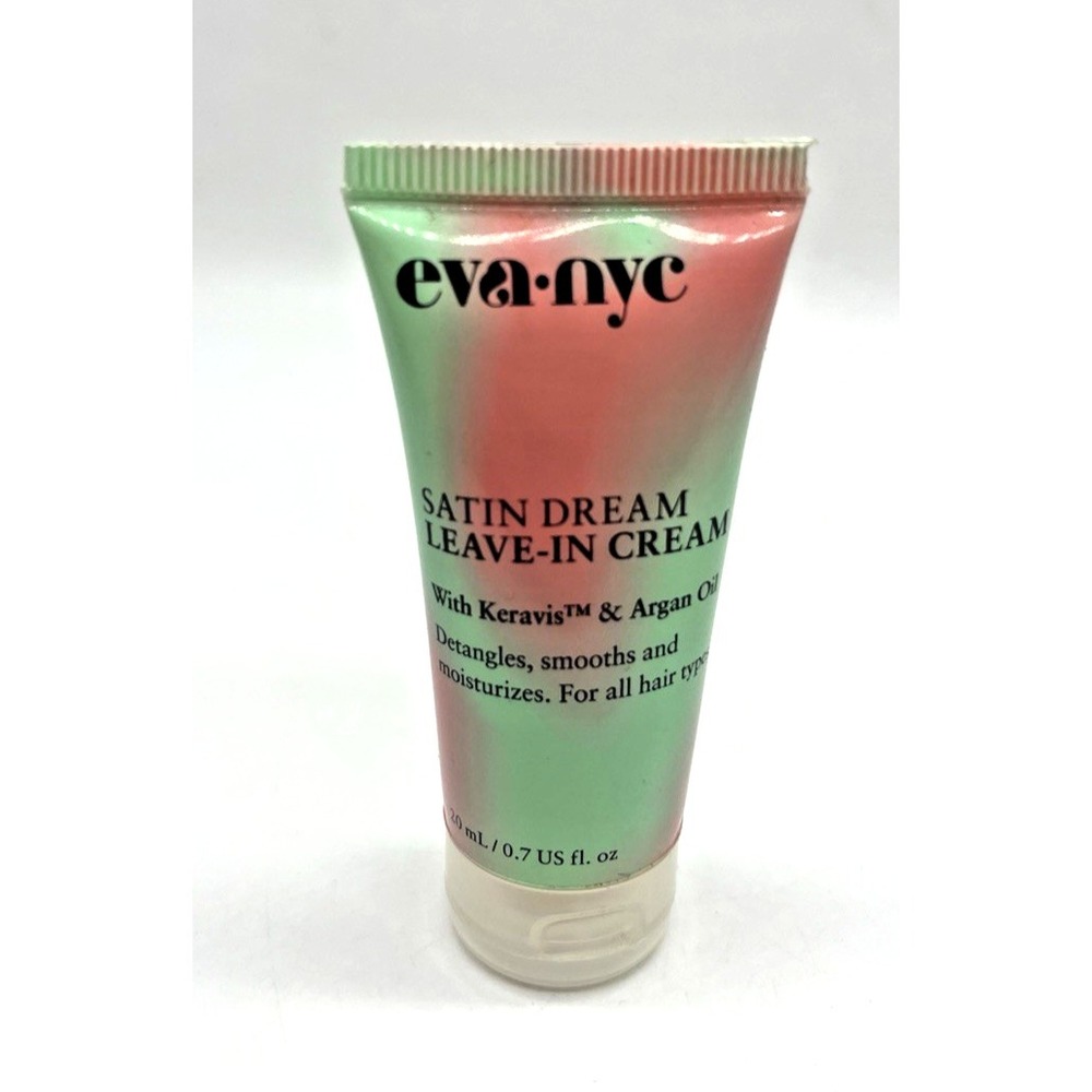 Eva NYC Satin Dream Leave In Cream with Keravis Argan Oil Detangles 0.7oz Travel